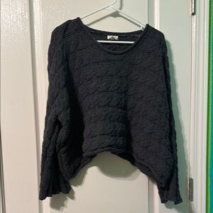 POL Black Cable Knit Sweater